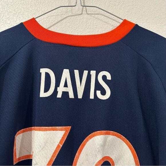 Denver Broncos Terrell Davis Jersey #30 Logo 7 XL Made In USA Vintage Blue - Picture 11 of 13